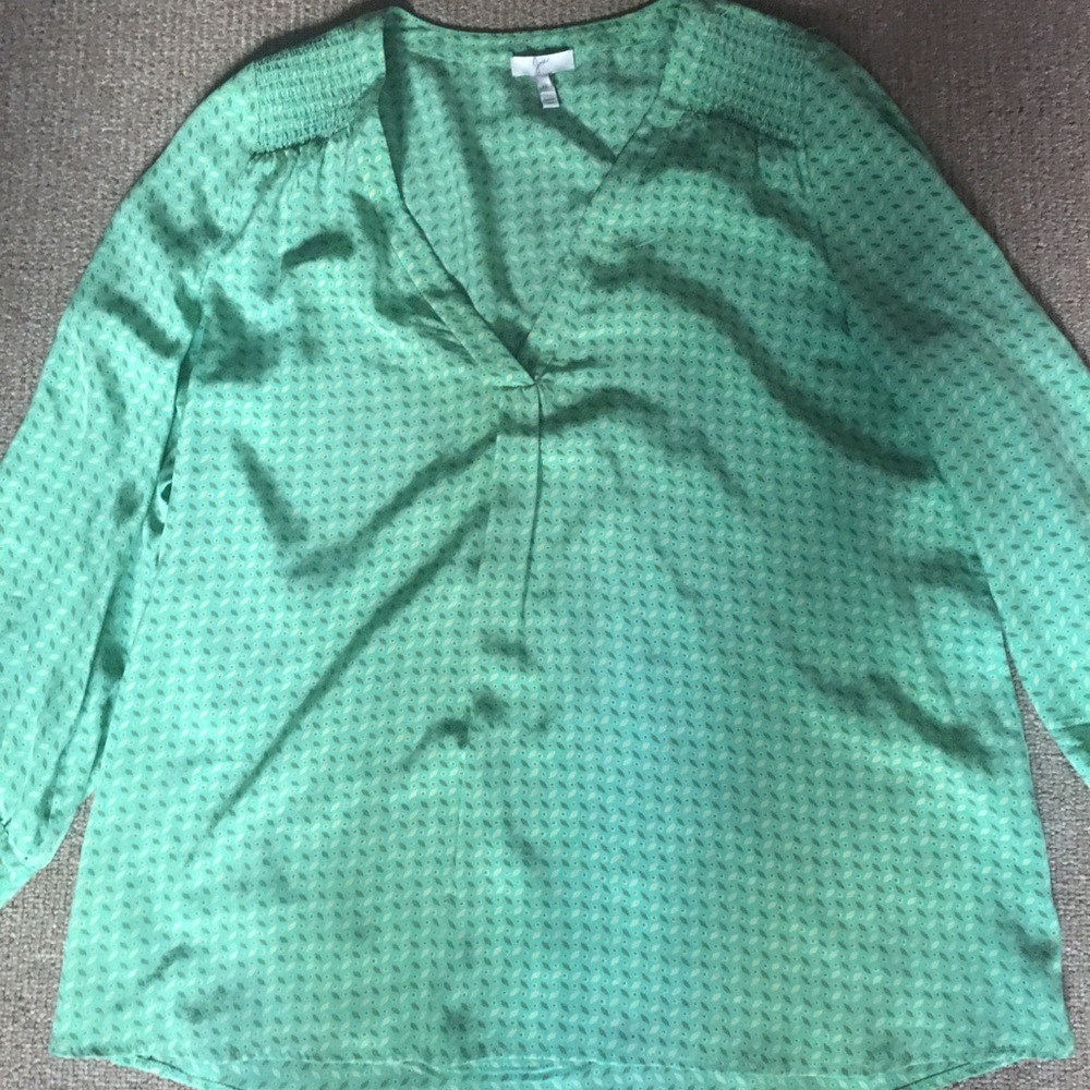 Green joie top medium silk